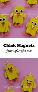 Chick magnets perfect for Easter.