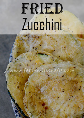 One recipe that we love as a side with any meal is good old fashioned fried zucchini.  I know it's not the healthiest option, but summer only comes around once a year, so why not enjoy it?