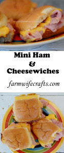 A simple twist on the boring old ham and cheese sandwich. Would be great paired with cheesy potato soup on a cool fall night.