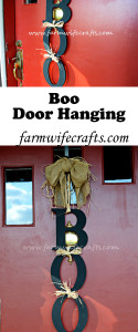 An easy way to decorate your door for Halloween