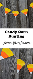 An easy to make bunting perfect for Halloween decor.