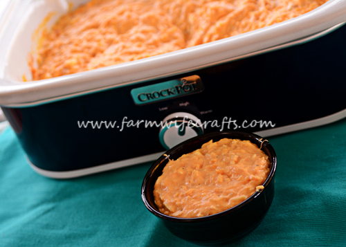 This crockpot Buffalo Chicken Dip is a crowd pleaser and can be made in the crockpot.