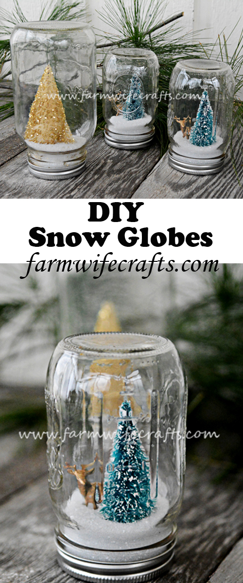 An easy to make DIY snow globe. Perfect for gift giving.