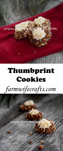 These Chocolate Thumbprint Cookies are a tradition in our family.