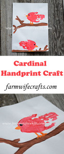 An easy and fun cardinal craft using child's handprints. Perfect for any bird lover.