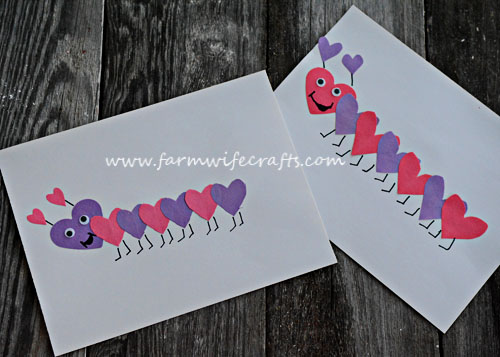 A simple and fun Valentine's craft for kids of any age. Make these heart caterpillars today.