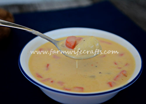 This Cheesy Potato Soup is the perfect comfort food on cold winter days.