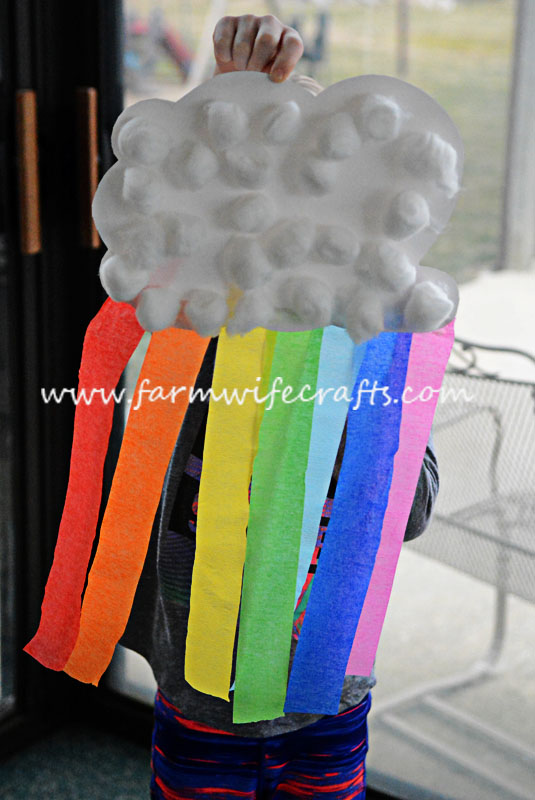 An easy to make paper rainbow craft perfect for St. Patrick's Day that will brighten up any home!