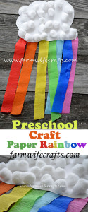 An easy to make paper rainbow craft perfect for St. Patrick's Day that will brighten up any home!
