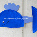 Blue Whale Paper Plate Craft