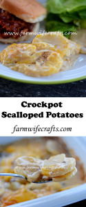 Getting tired of mashed potatoes? Looking for a new way to serve a family favorite? Try these crockpot scalloped potatoes! So yummy!