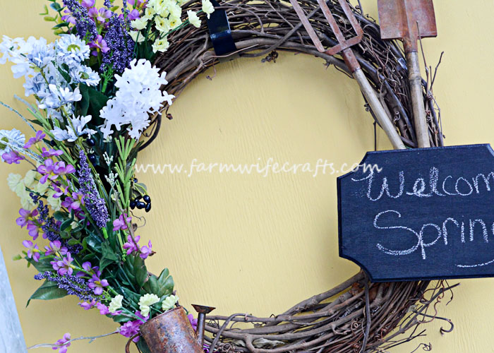 Add some Spring colors to your door with this DIY Spring Wreath.