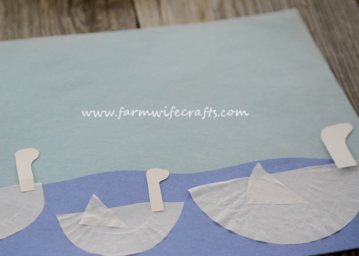 Paddling of Ducks! Folded Paper Duck and Ducklings Craft