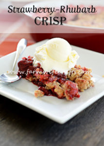The taste of summer in one dish. This strawberry-rhubarb is the perfect summer treat!