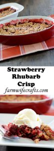 Strawberry and rhubarb are the tastes of summer! This strawberry-rhubarb crisp is the perfect summer dessert...and it's so easy to make.