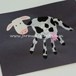 Handprint Dairy Cow Craft