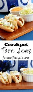 The crockpot taco joes are a perfect new spin on traditional tacos.