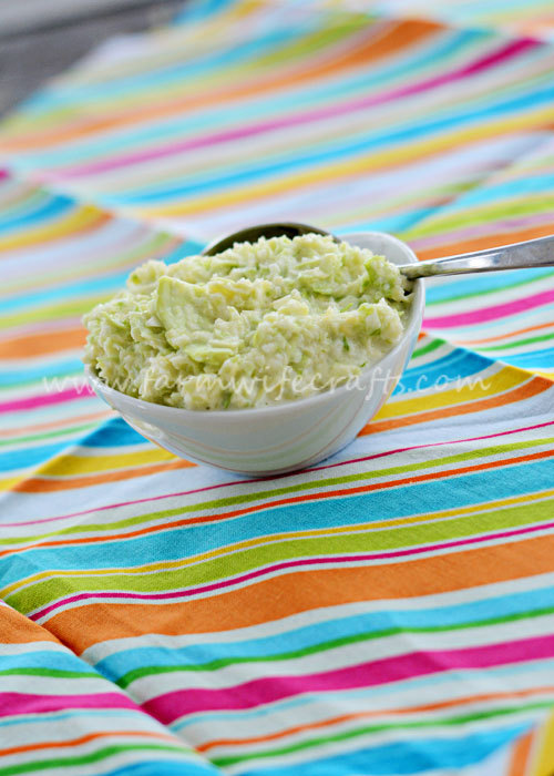 This Easy Creamy Coleslaw is only 2 ingredients and only takes 5 minutes to make.