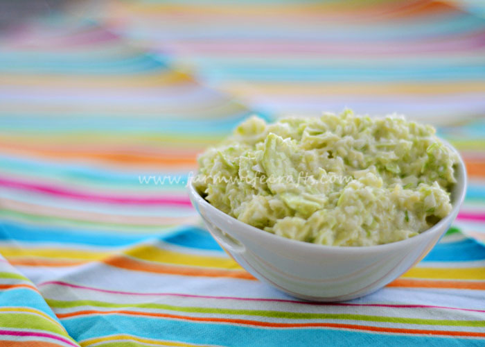 This Easy Creamy Coleslaw is only 2 ingredients and only takes 5 minutes to make.