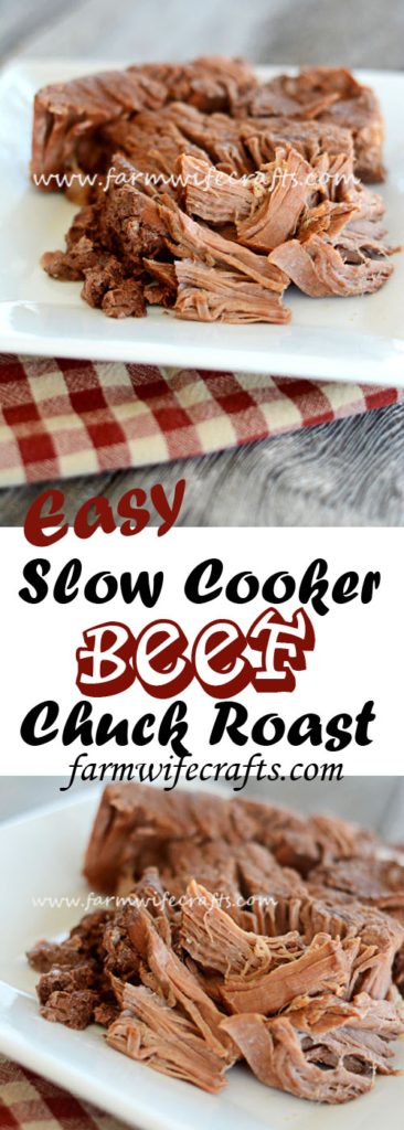 Wondering what to do with that Chuck Roast in your freezer? Check out this recipe for Easy Slow Cooker Beef Chuck Roast.