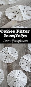 Looking for a quick, easy way to entertain the kids for a few minutes this winter? These Coffee Filter Snowflakes are the perfect cure for cabin fever!