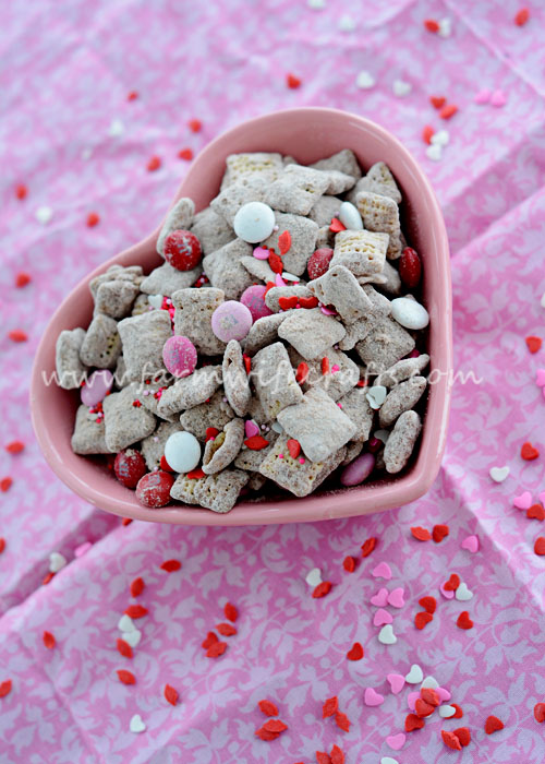 Are you looking for a Valentine's Day treat that your loved ones won't be able to resist? This Valentine's Puppy Chow is exactly what you need in your life. It's so easy to make and the perfect mixture of sweetness to make your mouth water! It's so good in fact, you may want to make it more often than just Valentine's Day.