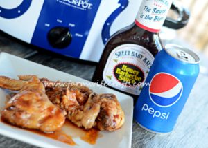 Looking for an easy slowcooker recipe for the big game? These Slowcooker Honey BBQ Wings are so easy to whip up and you can cook them in the crockpot while you get everything else ready or enjoy time with your guests!