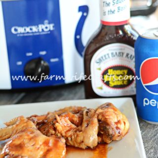 Looking for an easy slowcooker recipe for the big game? These Slowcooker Honey BBQ Wings are so easy to whip up and you can cook them in the crockpot while you get everything else ready or enjoy time with your guests!