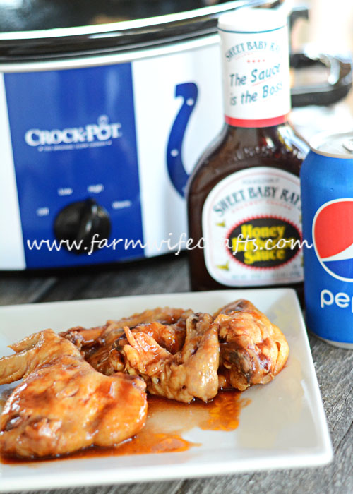 Looking for an easy slowcooker recipe for the big game? These Slowcooker Honey BBQ Wings are so easy to whip up and you can cook them in the crockpot while you get everything else ready or enjoy time with your guests!