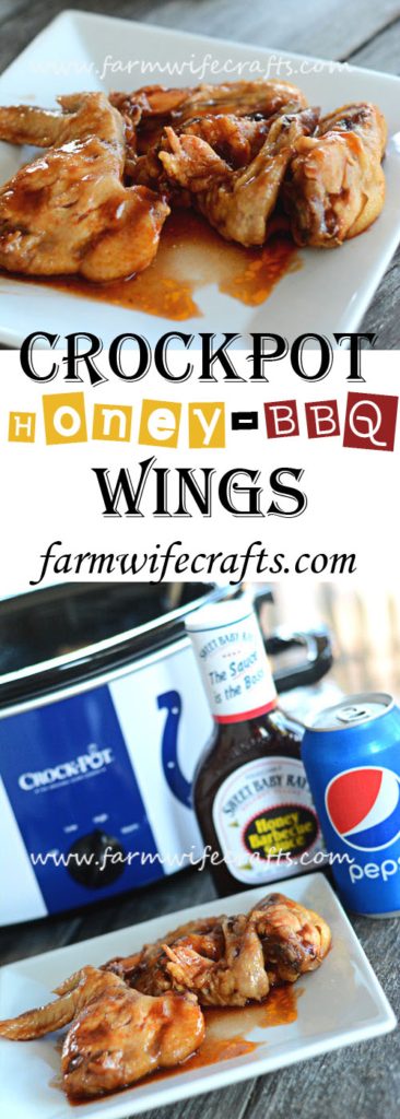 Looking for an easy slowcooker recipe for the big game? These Slowcooker Honey BBQ Wings are so easy to whip up and you can cook them in the crockpot while you get everything else ready or enjoy time with your guests!