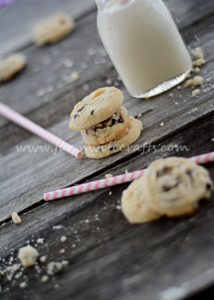 Who doesn't love a good chocolate chip cookie?  Maybe warm with a glass of ice cold milk?  If you are one of those people then you HAVE  to try this recipe for these delicious Chocolate Chip Shortbread Cookies!