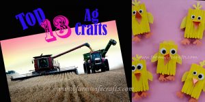 Are you looking for some fun and educational ways to teach your kids more about the world of agriculture?  I have compiled my top 12 Ag crafts to share with you!