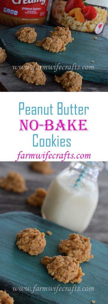 Do you love chocolate no-bake cookies?  If you answered yes, then you have to try these peanut butter no-bake cookies!
