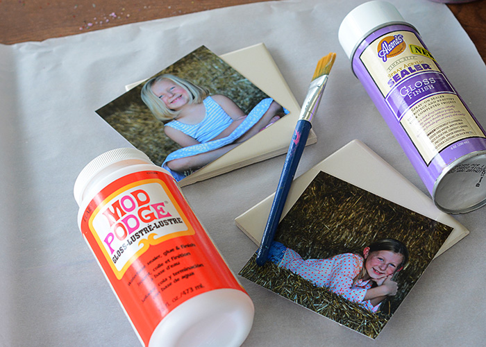 These Easy DIY Photo Coasters would make the perfect Mother's Day gift!