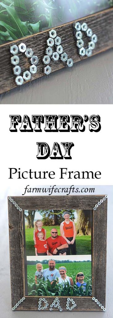 Father's Day is just a few days away and if you are scrambling trying to find something for the kids to make for their dad, this simple picture frame might just be the thing!