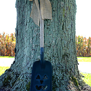 Fall is here and it seems everyone loves decorating for Fall!  This DIY Pumpkin Shovel would add the perfect touch to any Fall display!