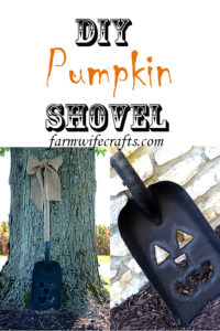Fall is here and it seems everyone loves decorating for Fall!  This DIY Pumpkin Shovel would add the perfect touch to any Fall display!
