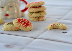These Whipped Shortbread Christmas Cookies are fun to make and decorate for the season!