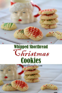 These Whipped Shortbread Christmas Cookies are fun to make and decorate for the season!