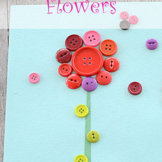 Who's ready for spring flowers, sunshine, and blue skies??? I definitely am. This button flower craft definitely brightens up my home and adds a smile to my face when I look at it.