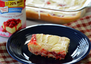 Summer will be here soon and that means cherry season!!!  These Cherry Pie Bars are the perfect summer dessert!