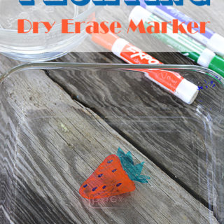 Do your kids like doing science experiments like mine?  This Floating Dry Erase Marker experiment is simple and uses items you probably already have on hand.  