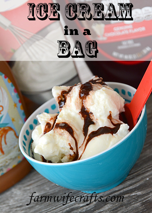 Have you ever wanted to make ice cream, but don't have an ice cream maker?  This recipe for Homemade Ice Cream in a Bag is perfect for you!