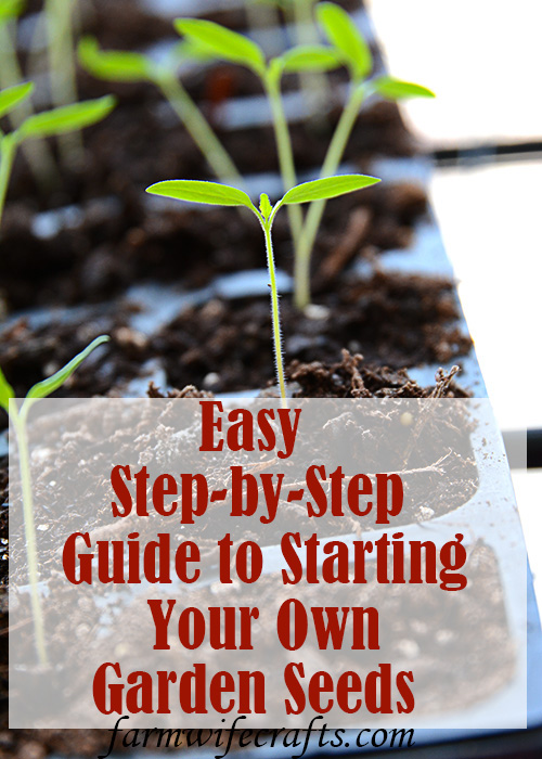 Are you thinking of starting a garden?  Or, maybe you've had a garden for the last several years, but are considering starting your own seeds?  Starting Garden Seeds Indoors doesn't have to be complicated, actually it's extremely easy to do.  You don't have to have fancy equipment either.  In this post I'm going to give you some tips and share just how easy it is to start your own garden seeds indoors!