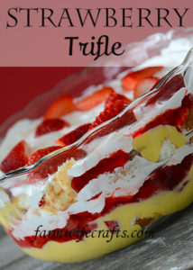 Who loves anything with strawberries?  If you answered, "yes," then you need to try this recipe for Strawberry Trifle.