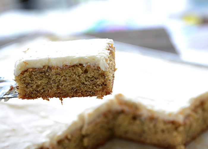 Are you looking for a new way to use up some of those overripe bananas?  Or, maybe you just like bananas and are looking for new recipes to try.  Either way, you will love this recipe for Banana Bars with Cream Cheese Icing!