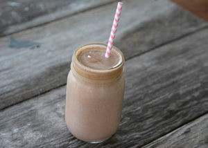 June is dairy month and since dairy farming is in my blood, we love celebrating dairy farmers around our house.  What better way to celebrate in the hot month of June than with this refreshing 3 ingredient chocolate milkshake?!