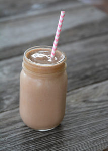 June is dairy month and since dairy farming is in my blood, we love celebrating dairy farmers around our house.  What better way to celebrate in the hot month of June than with this refreshing 3 ingredient chocolate milkshake?!