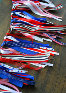 It's always fun to create your own DIY decor for the home.  I made this Red, White, & Blue Bunting to add some color to our living room for the 4th of July, but I like it so much I may never take it down!