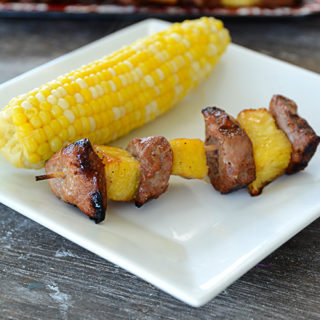 Summer means grilling and grilling means less mess in the kitchen. My absolute favorite meal is a toss up between everything coming from the garden and everything being prepared on the grill! This recipe for Grilled Teriyaki Pork and Pineapple Skewers is the perfect summertime meal!